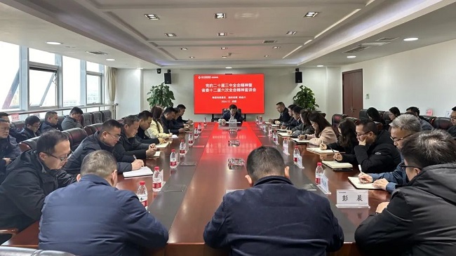 集團黨委委員、副總經理楊金川到公司宣講黨的二十屆三中全會和省委十二屆六次全會精神